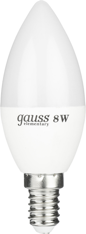 Лампа світлодіодна Gauss (4627128377805) 8Вт, E14, 2700K